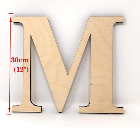 Letras de madera de 12 