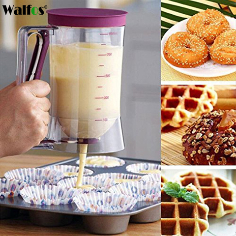 WALFOS-dispensador de galletas y Muffins para cupcakes, pasteles y Muffins, gofres para hornear, crema separadora, taza de medición para horneado ► Foto 1/6