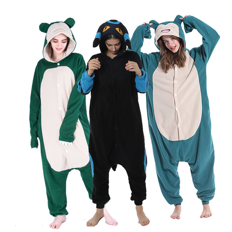 Pijama de una pieza con dibujos animados para hombre y mujer, pijama de Animal Kigurumi para adulto, mono, disfraz de cumpleaños y Navidad ► Foto 1/5