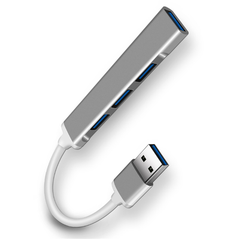 Hub USB de alta velocidad de 4 puertos, divisor de concentrador USB 3,0 de 5Gbps para PC, Accesorios de ordenador, concentrador multipuerto, 4 puertos USB 3,0 2,0 ► Foto 1/5