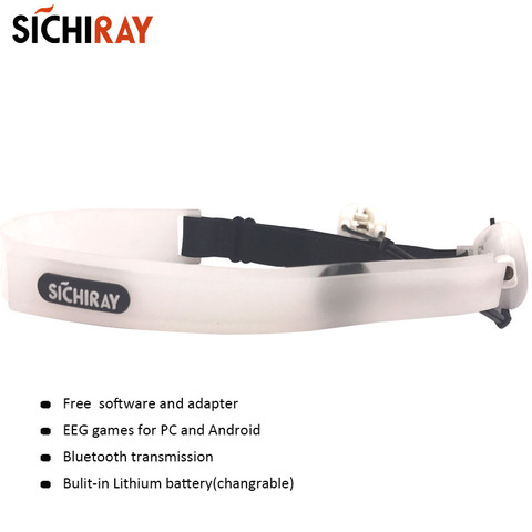 Sichiray-electrodo seco con bluetooth 2,0, dispositivo usable, diadema impresa 3D, realimentación de meditación y atención ► Foto 1/5