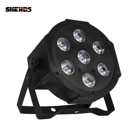 Reflector Par LED RGBW 4 en 1, iluminación profesional para escenario, atmósfera de Disco, música de DJ, fiesta, Club de baile, suelo, 7x12W ► Foto 1/6