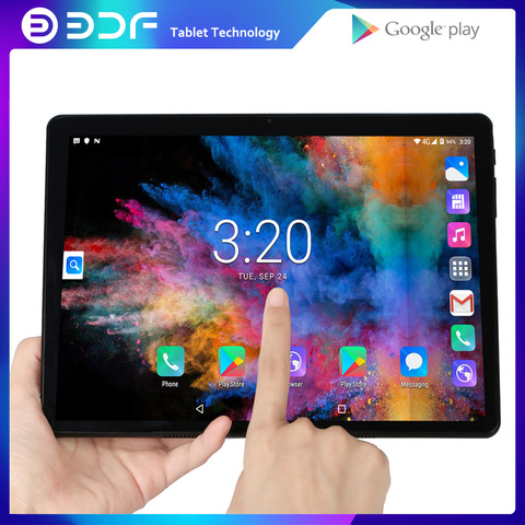 10,1 pulgadas tabletas Android 7,0 Quad Core 32GB ROM 2.5D de acero pantalla IPS WiFi Bluetooth tableta GPS PC tarjeta SIM para teléfono móvil Google ► Foto 1/6