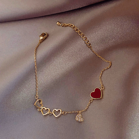 PULSERAS CON abalorio brillante de corazón para mujer, joyería de lujo creativa de diseñador, circonita de alta Calidad AAA para fiesta de boda ► Foto 1/6