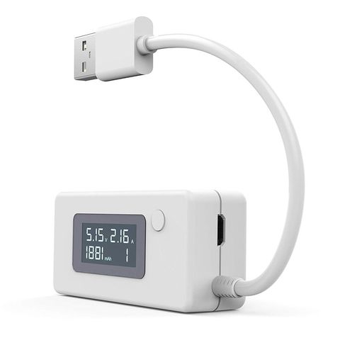 Medidor de voltaje portátil Mini LCD para corriente USB de teléfono móvil, Detector de capacidad de carga móvil, Monitor, voltímetro, amperímetro ► Foto 1/6