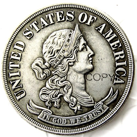 Estados Unidos 1869 medio dólares/50 monedas de copia plateadas ► Foto 1/2