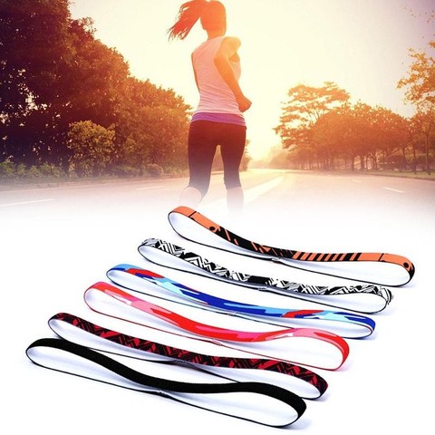 Diadema deportiva antideslizante para hombre y mujer, banda para la cabeza para correr, para el sudor, banda elástica para el pelo para Bádminton ► Foto 1/6