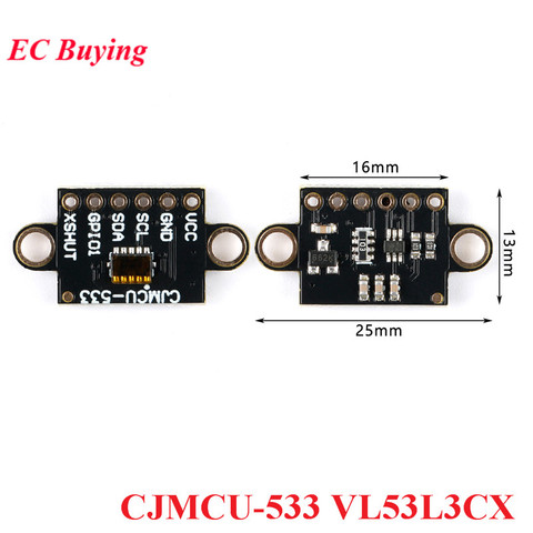 Módulo de Sensor de rango láser VL53L3CX, salida 3M, 940nm, distancia láser IR I2C IIC para Arduino CJMCU-533 ► Foto 1/6