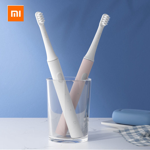 Xiaomi Mijia-Cepillo de dientes inteligente T100 Mi, limpiador dental sónico, eléctrico, con 2 velocidades, blanqueador, recordatorio de zona para el cuidado bucal, peso 46g ► Foto 1/6