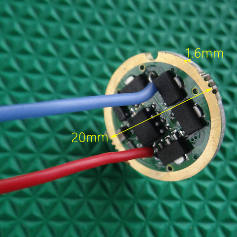 Linterna Convoy conductor placa de circuito PCB 7135x6 7135x8 de transmisión de corriente constante 20mmH1920 17mm 2 Grupo de accesorios de iluminación ► Foto 1/5