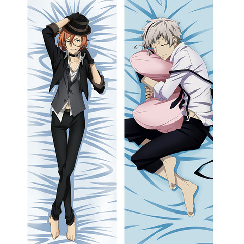 Funda de cojín de Anime de Dakimakura Bungo Stray Dogs, funda de cojín CaseFujoshi Otaku para Cosplay, regalo personalizado, bricolaje, Nakahara Chuya ► Foto 1/5