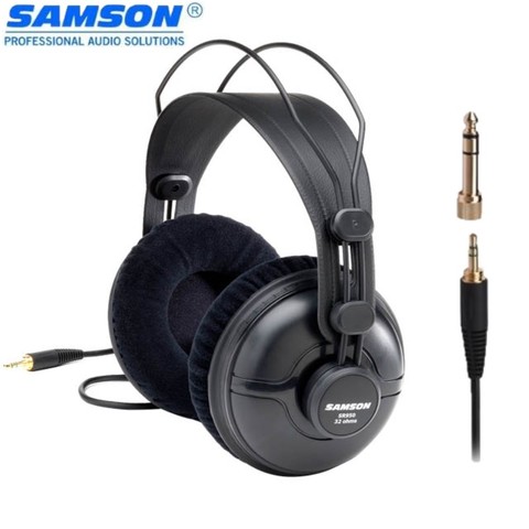 SAMSON-auriculares profesionales SR950 con monitor de referencia, auriculares dinámicos con diseño de oreja cerrada, para grabar videojuegos, DJ ► Foto 1/5