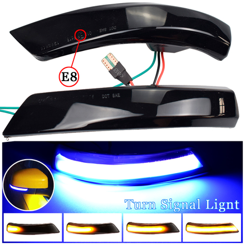 Luz LED de señal de giro dinámica para espejo retrovisor lateral, lámpara intermitente con indicador secuencial para Ford Focus 2 3 Mk2 Mk3 Mondeo Mk4 EU ► Foto 1/6