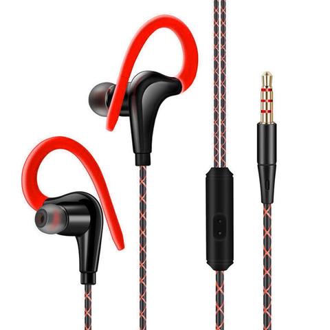 Auriculares de graves IPX5 de 3,5mm, Auriculares deportivos para correr, resistentes al agua, con buen sonido para Xiaomi, iPhone, Samsung y Android ► Foto 1/6