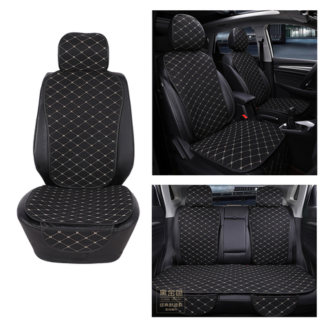 Funda protectora para asiento de coche alfombrilla de cojín para asiento trasero y delantero, con respaldo, para Interior automotriz, camión, Suv o furgoneta ► Foto 1/6