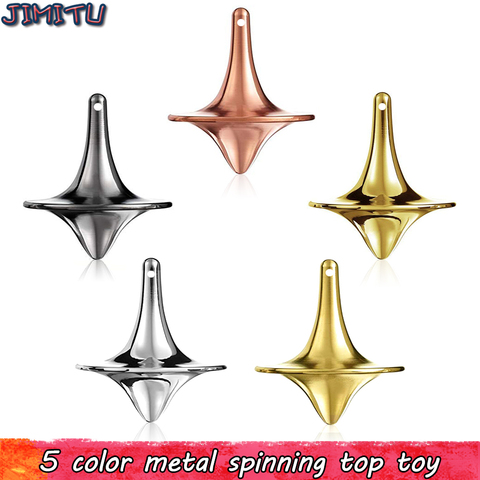 De Metal Spinning Top juguetes para niños adultos estrés giroscopio Oficina fiesta favor Spin Top Spinner Gyro juguete 5 Color ► Foto 1/6