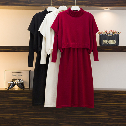 Jersey ajustado de talla grande para mujer, ropa a la moda de otoño e invierno, jersey tejido, Jersey, M-4XL, novedad de 2022 ► Foto 1/4