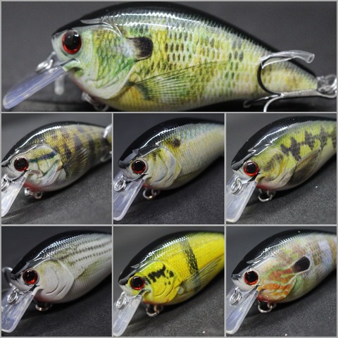 WLure 8 cm 14g Perfil de grasa cuadrado Bill sonido alto agua baja Wobble Crankbait realista pintura señuelo de pesca HC25 ► Foto 1/6