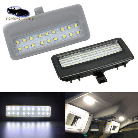 2x blanco led COCHE visera interior frente cúpula espejo luz de lectura para BMW serie 7 F01 F02 F03 F04 serie 5 F07 F10 F11 ► Foto 1/6