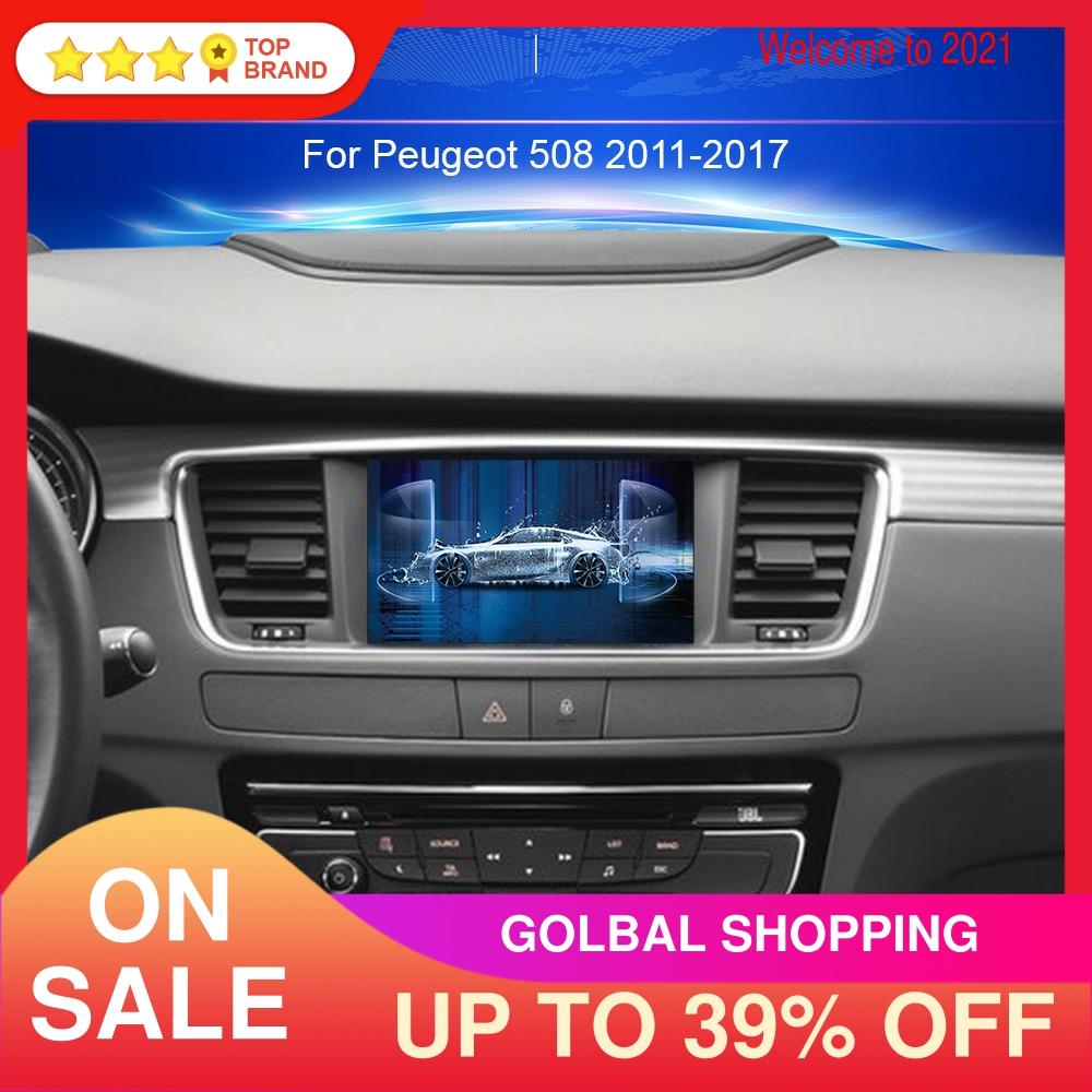 Reproductor de DVD para coche, Unidad Principal Multimedia, Android 10,0, PX6, Radio estéreo con navegación GPS, para PEUGEOT 508, 2011, 2012, 2013-2017 ► Foto 1/6