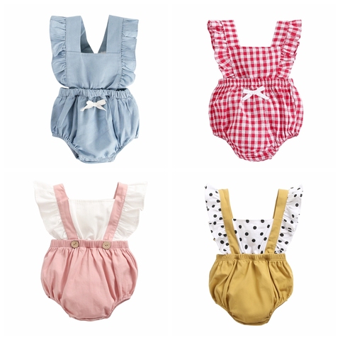 Sanlutoz princesa bebé niñas algodón bebé niña, ropa para Recién Nacido lindo Body de bebé de verano ► Foto 1/6