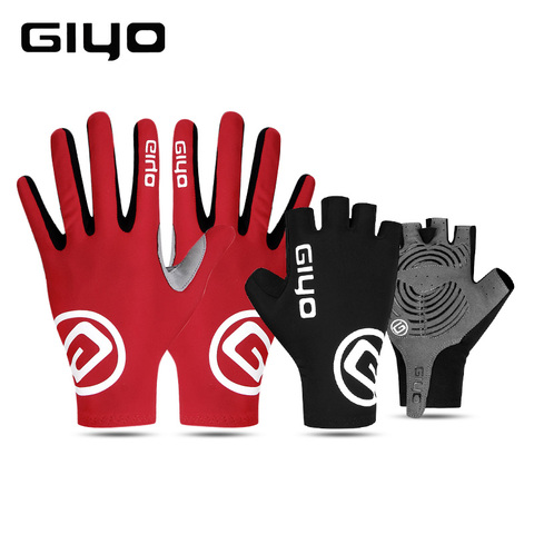 GIYO-guantes de Ciclismo de dedo completo antideslizantes, Gel transpirable de carreras, para hombre y mujer ► Foto 1/6