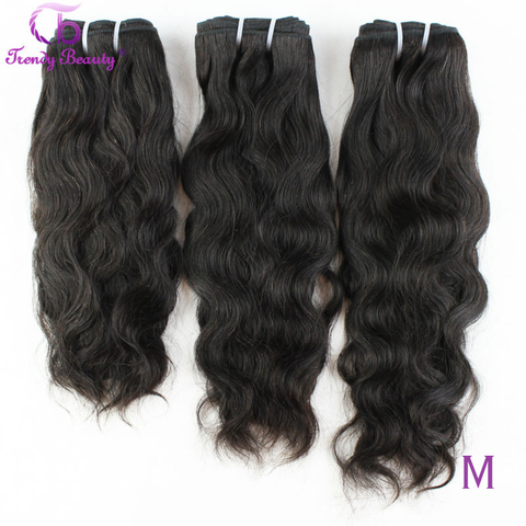 Onda Natural peruana 100% extensiones de cabello humano se puede comprar 3/4 Uds 8-30 pulgadas brasileño extensiones de pelo ondulado no Remy belleza de moda ► Foto 1/6