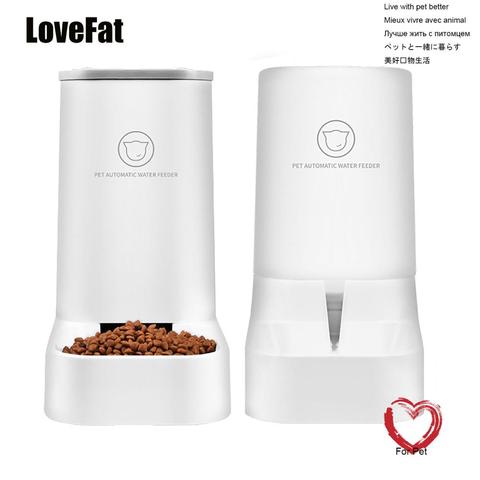 Alimentador de agua automático Lovefat para mascotas, dispositivo alimentador para gatos pequeños, tazón de perros mediano ► Foto 1/6