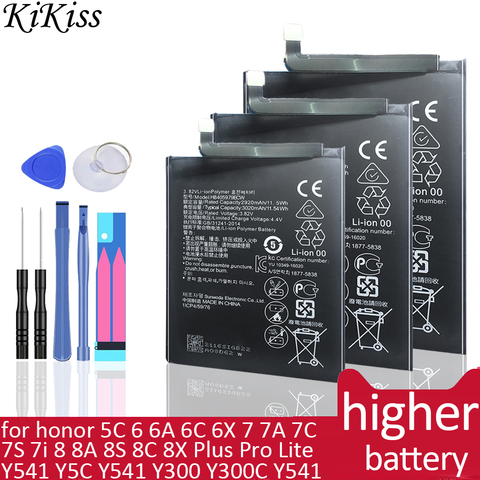 Batería para Huawei honor 5C 6 6A 6C 6X 7 7A 7C 7S 7i 8 8A 8S 8C 8X Plus Pro Lite Honor BeeY541 Y5C Y541 Y300 Y300C Y541 Y500 ► Foto 1/6