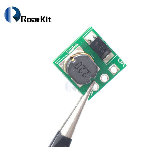 Módulo de potencia de aumento de DC-DC, módulo de convertidor de potencia de 0,9-5V a 5V, 1,5 V, 1,8 V, 2,5 V, 3V, 3,3 V, 3,7 V, 4,2 V a 5V ► Foto 1/6