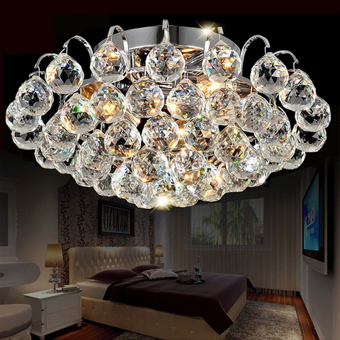Lámpara de techo moderna montada en superficie para sala de estar, vestíbulo de cristal, luces para el hogar, accesorios del Lustre, 2022 ► Foto 1/6