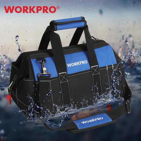 WORKPRO-Bolsa de almacenamiento de herramientas de gran capacidad para hombre, 14/15/16 