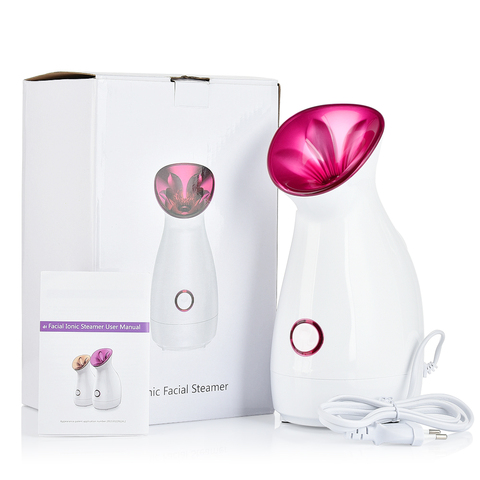 Minivaporizador hidratante para limpieza facial, humidificador iónico para limpieza de poros y puntos negros, herramienta de belleza para hogar, sauna y SPA, pulverizador de vapor caliente ► Foto 1/6