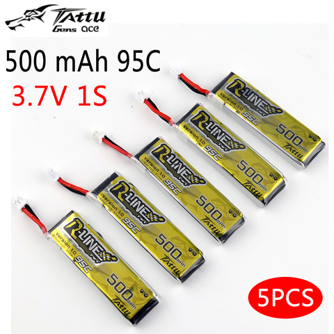 Tattu-batería recargable r-line LiPo, 500mAh, 1S, 95C, 3,7 V, con enchufe PH2.0 para Dron de carreras con visión en primera persona Quadcopte ► Foto 1/6