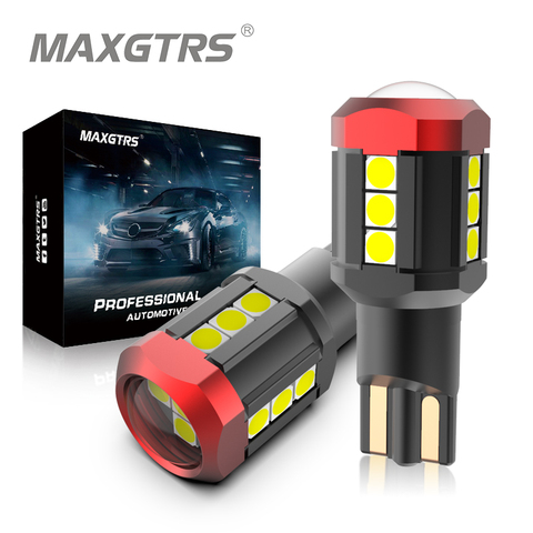 2x W16W T15 bombillas LED Canbus OBC Error de 3030 luz LED de respaldo 921 912 W16W bombillas LED coche reverso lámpara blanco rojo de la lente ► Foto 1/6