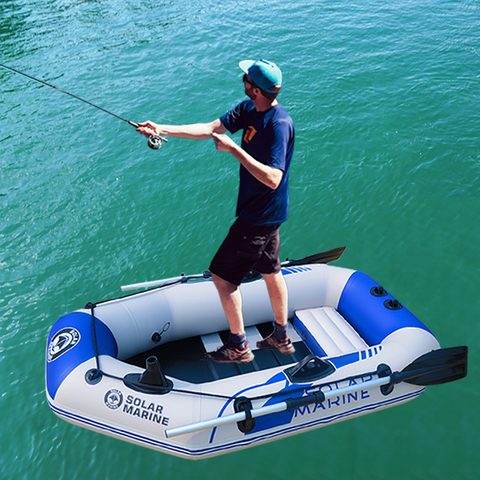 Bote inflable de seguridad para pesca, bote de remos de PVC, Kayak, canoa, balsa, Hovercraft, suelo de tablero de agua, 175cm, 0,7mm, 1 persona ► Foto 1/5