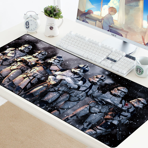 Star Wars 90x40CM grandes juegos de teclado y ratón Pad ordenador jugador Tablet alfombrilla para ratón de escritorio con borde de XL oficina jugar ratones alfombrillas ► Foto 1/6