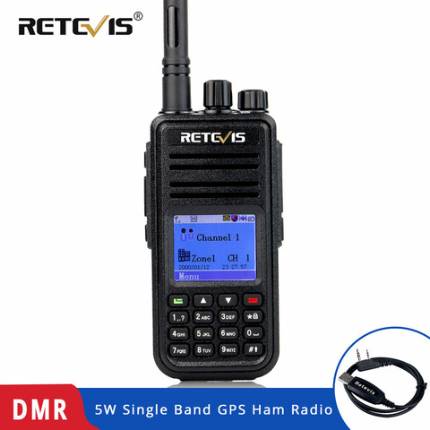 Retevis RT3 DMR Radio Digital (GPS) Walkie Talkie UHF o VHF) 5 W encriptado 2 Radio Amador Hf transceptor de Radio de jamón de la estación ► Foto 1/1