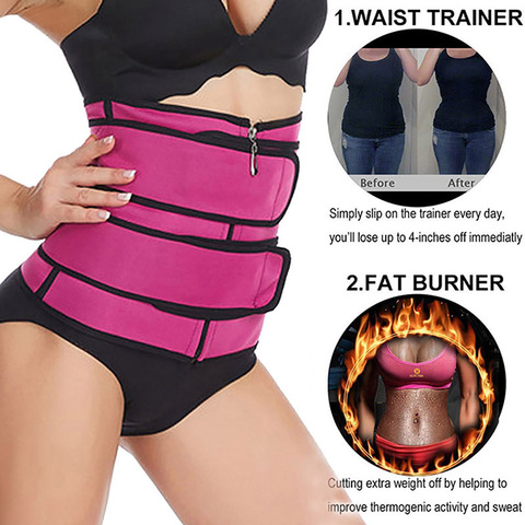 Fitness cintura prenda térmica entrenamiento cinturón de sudor