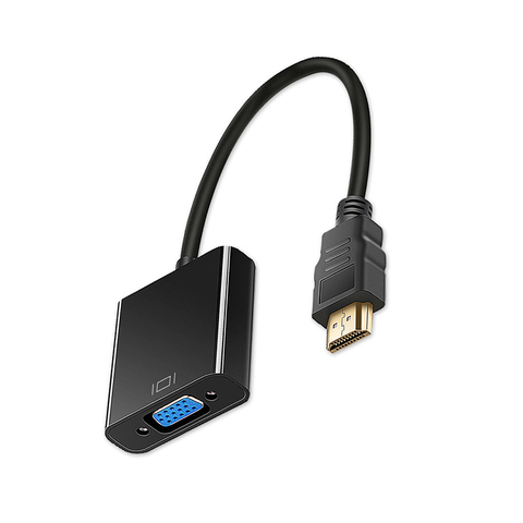 1080P compatible con HDMI a VGA adaptador macho a hembra Convertidor para PS4 con Video toma de Cable Audio compatible con HDMI VGA para PC TV ► Foto 1/6