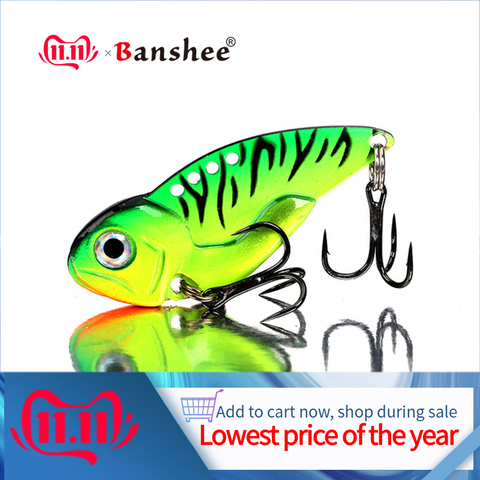 Señuelo de pesca Banshee Bass Crankbait para Pike Wobbler para pesca Vibes cebo vibratorio vibración Metal Vib hundimiento cebo duro ► Foto 1/6