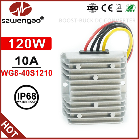 Módulo de potencia de 8-40V a 12V, 6A, 10A, 12A, reductor de potencia de 120W, estabilizador de voltaje para barco, convertidor de CC buck-boost ► Foto 1/6