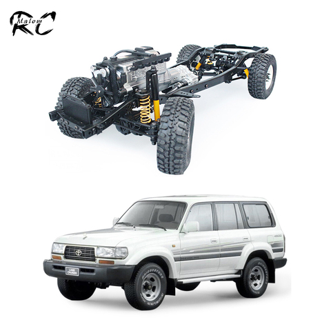 RCRUN-chasis ajustable para camión todoterreno, escala 1:10, Land Cruiser LC80, base de ruedas, Kit de constructores para 1/10 RC Crawler ► Foto 1/6