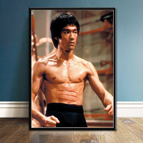 Póster de Bruce Lee para decoración del hogar, carteles e impresiones en lienzo, arte de pared, imagen para sala de estar ► Foto 1/4