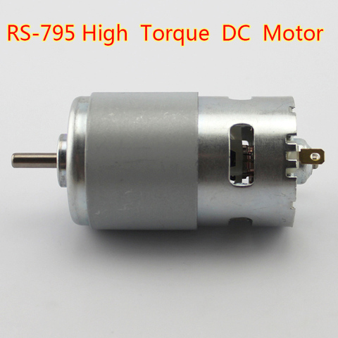 RS-795 DC Motor d-shaft 12V-24V 16000RPM Motor grande de torsión de alta velocidad de alta potencia para taladro y destornillador/herramientas eléctricas de jardín ► Foto 1/4