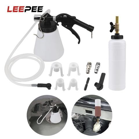 LEEPEE-Kit de equipo de cambio de aceite para coche, gran capacidad, líquido de frenos de repuesto, líquido de frenos, purgador drenado, herramienta de reparación de automóviles ► Foto 1/6