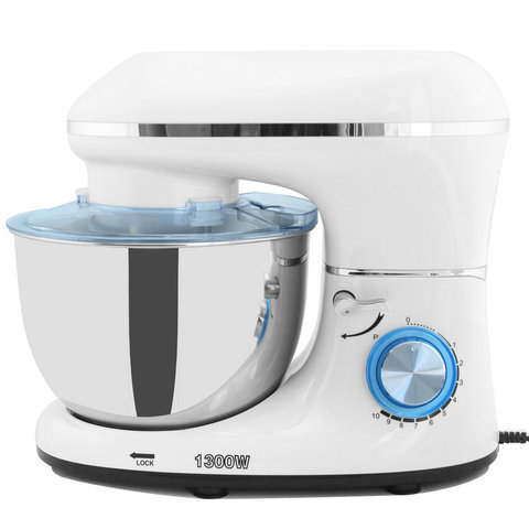 1300W 5.5L tazón de acero inoxidable 10-speed cocina alimentos Stand mezclador crema batidor de huevo licuadora torta masa mezclador de pan Maker máquina ► Foto 1/6