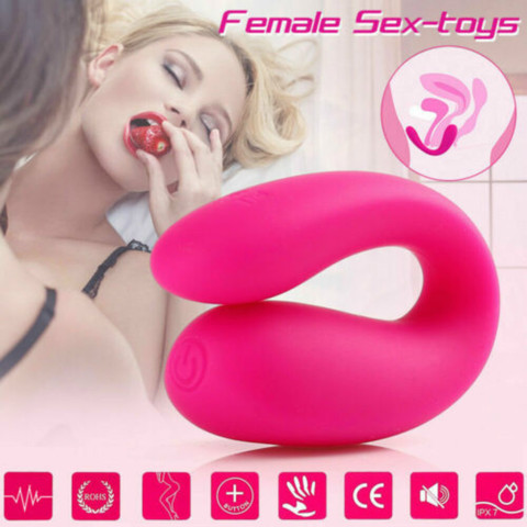 Vibrador portátil masajeador para mujeres y adultos, consolador para parejas, punto G U, estimulador de silicona, juguete sexual con vibrador ► Foto 1/6