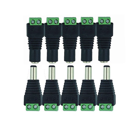 Cable de alimentación de CC para cámara CCTV, conector de enchufe hembra, adaptador Jack de 5,5x2,1mm A tira de luz LED de conexión, 5,5x2,1mm ► Foto 1/6