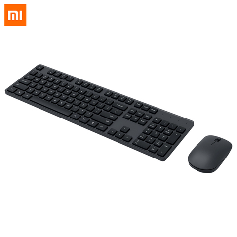 Xiaomi-teclado y Mouse inalámbrico, Set de 104 teclas, transmisión inalámbrica de 2,4 GHz, multifunción, acceso rápido, sencillo, fino, para Notebook y portátil ► Foto 1/6